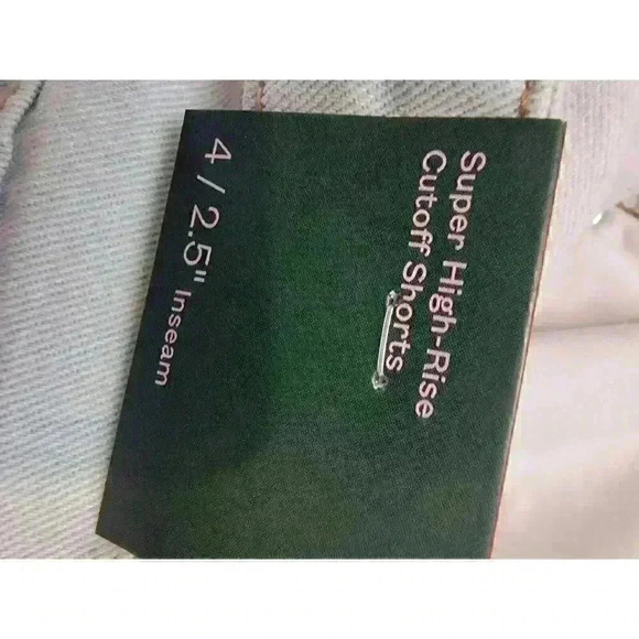 Wild Fable Jean Shorts Women 4 Super High Rise Cut Off Distress Denim New - Picture 15 of 15